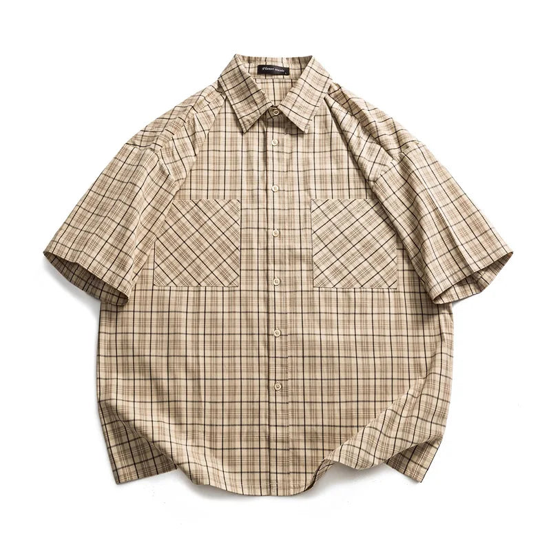 Plaid Pure Cotton Loose Casual Shirt