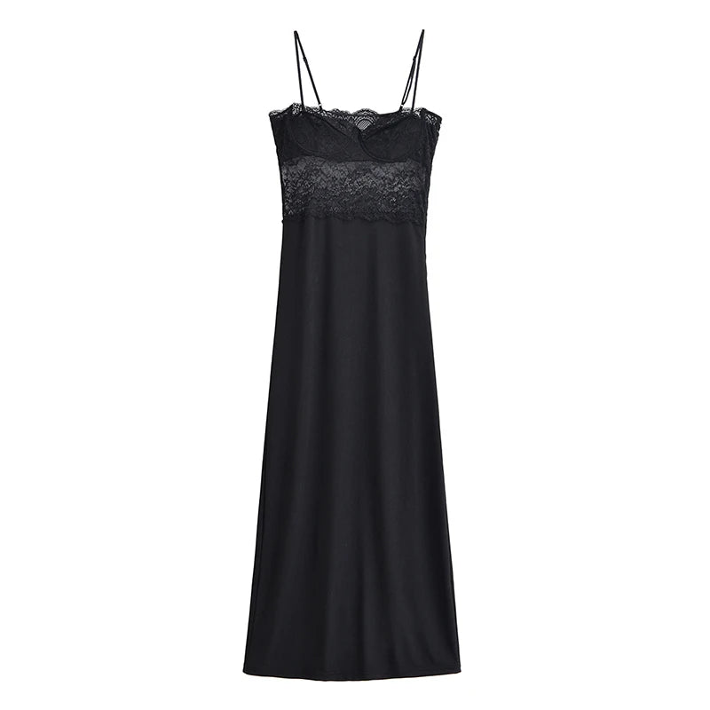 Sexy Sleeveless Black Long Dress
