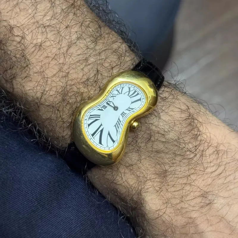 Melting Twisted High Quality Leather Watch