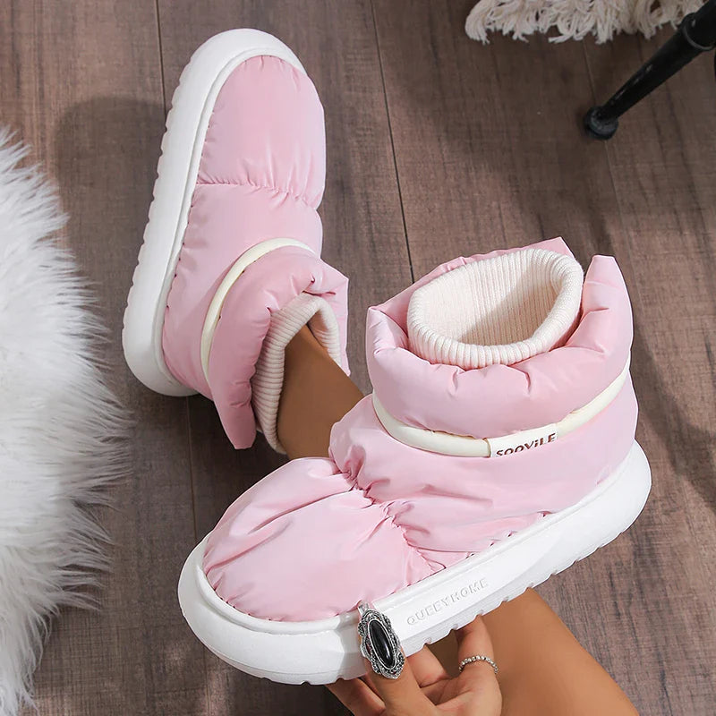 Winter Cotton Padded Thick Sole Shoes