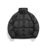 Waterproof Thicken Down Solid Color Puffer Jacket