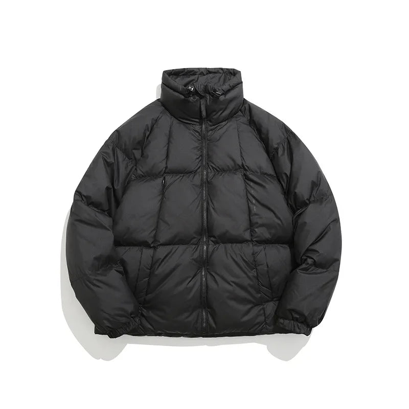 Waterproof Thicken Down Solid Color Puffer Jacket