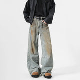 Dirty Loose Fit Metal Denim Jeans