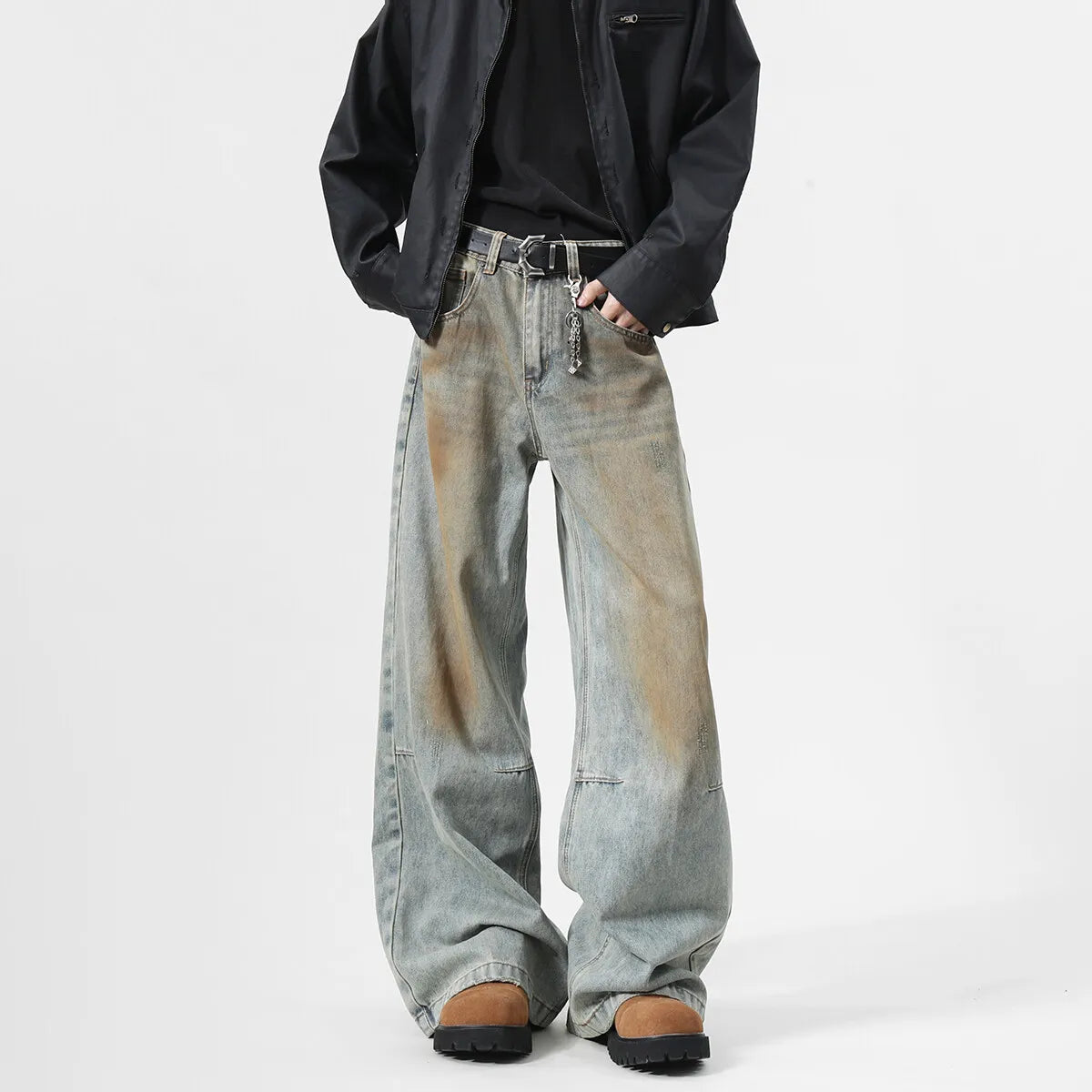Rusty Loose Fit Metal Denim Jeans