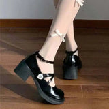 Grunge Leather Solid Color Shoes