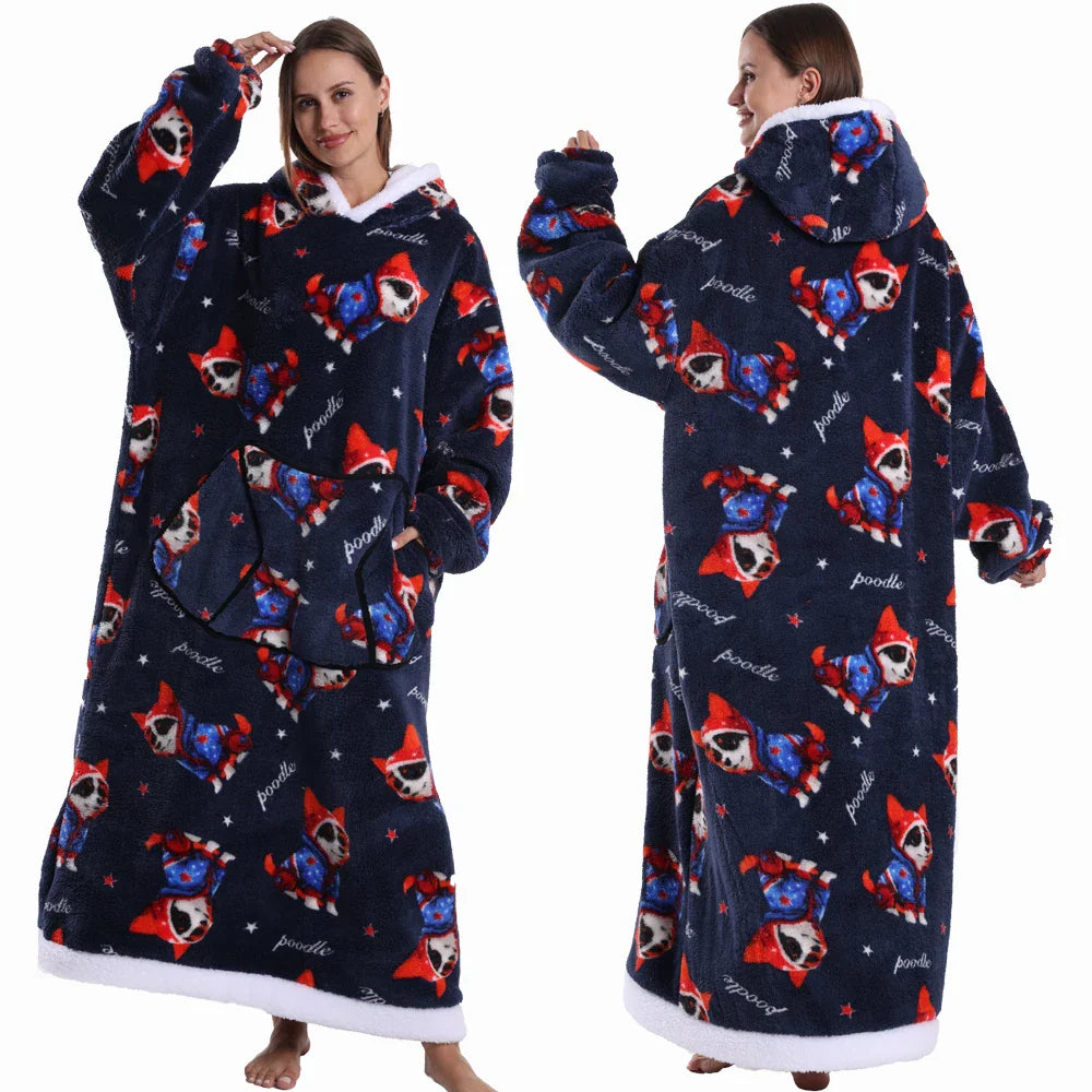 Cartoon Tragbare Homewear Pyjama-Decke