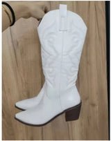 Shiny Cowgirl Mid-calf Women's Boots