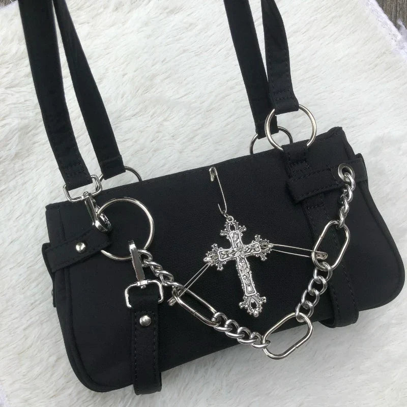 Y2k Aesthetic Cross Chain Bags