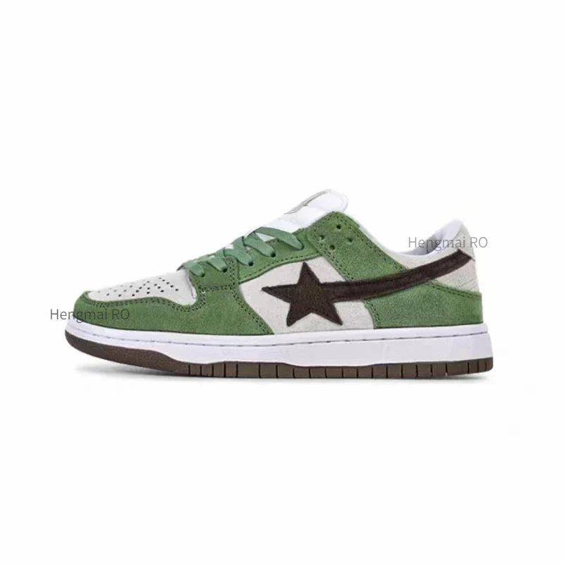 School Retro Multicolor Star Sneakers for Couples