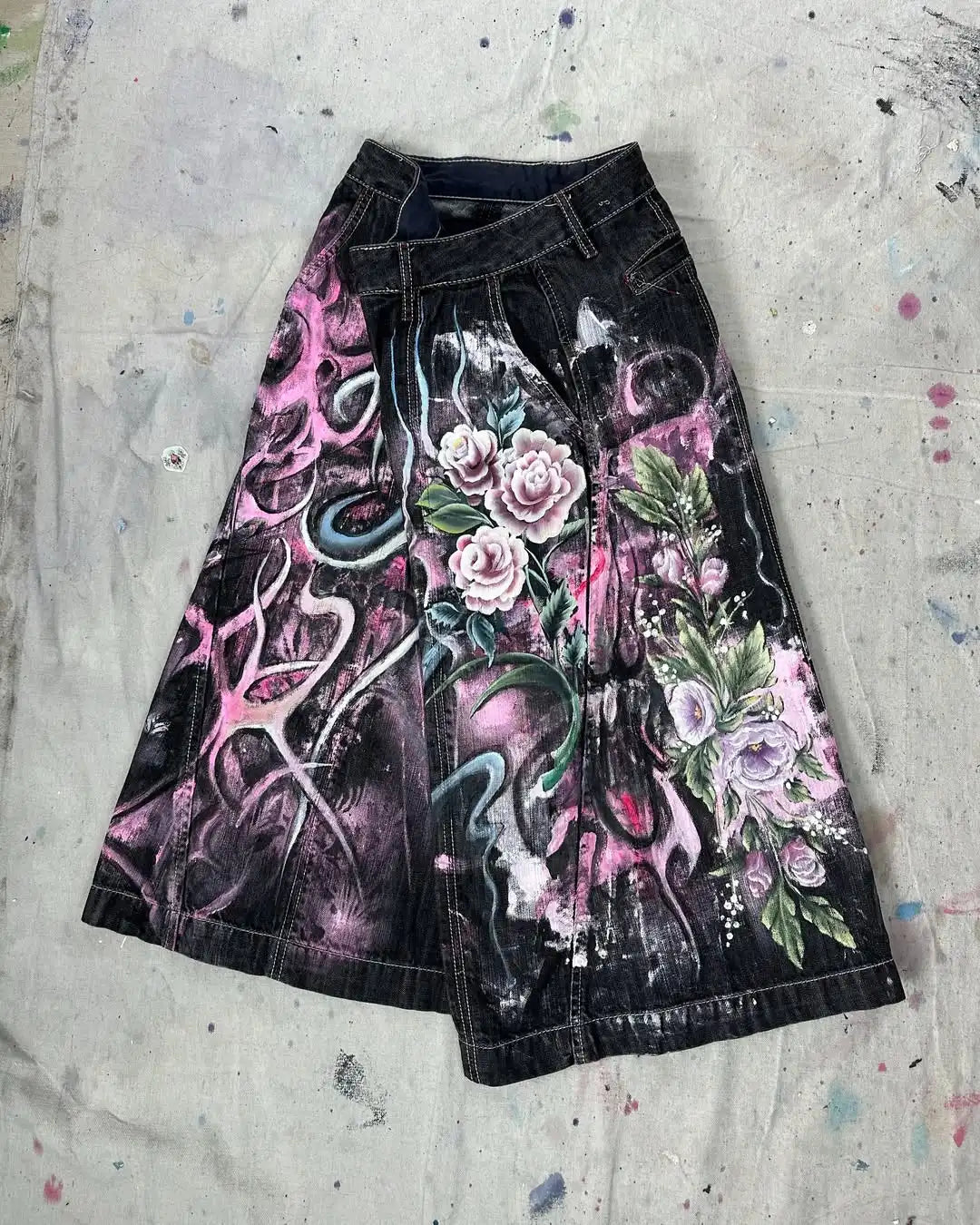 Y2K Vintage Patchwork Jorts