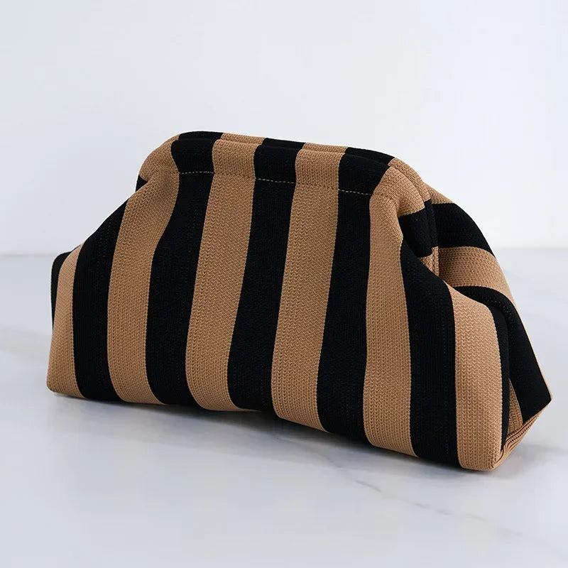 Handmade Knitted Women Beach Clutch Handbag