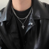 Y2K Cuban Star Necklace