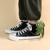 Weird Core Dinosaur Canvas Shoes