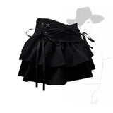 Coquette Core Pleated Denim Mini Skirt