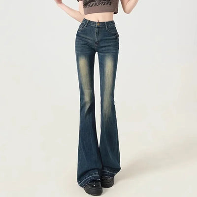 Vintage High Waist Schlagjeans