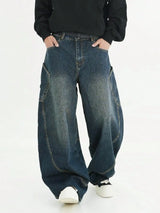 Vintage Washed Denim Lazy Boy Jeans