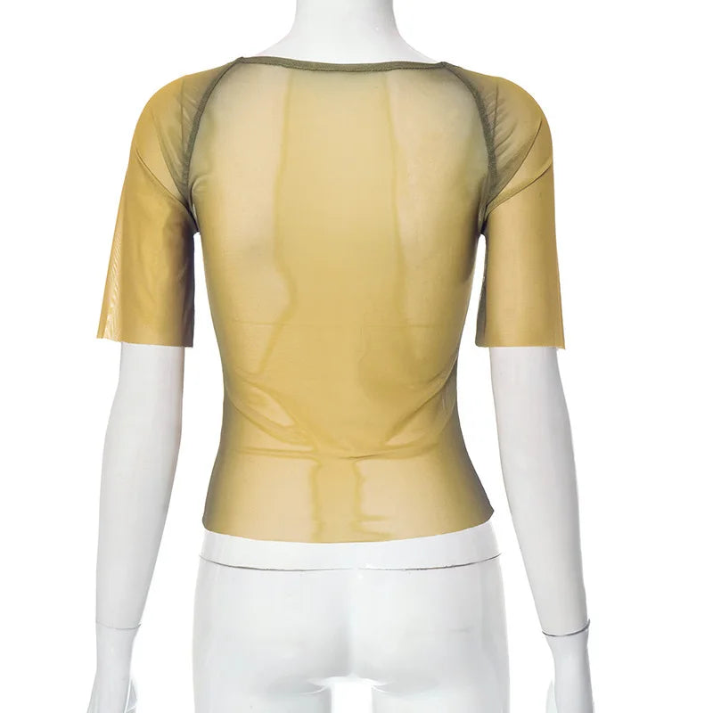 Y2K Heavenly Angels bedrucktes Crop Top