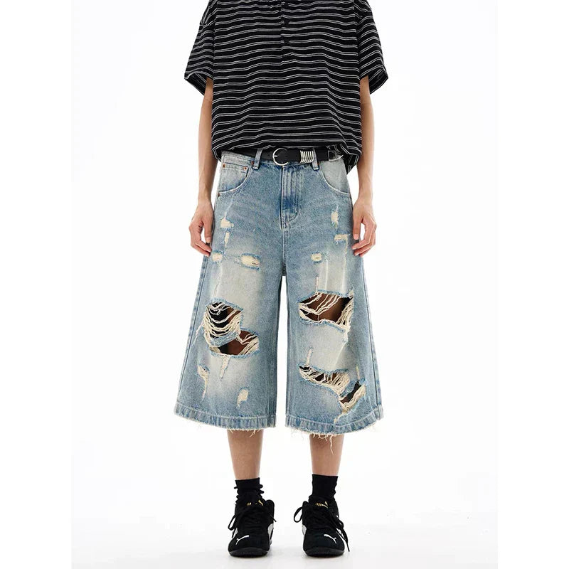Vintage Blue Denim Jorts