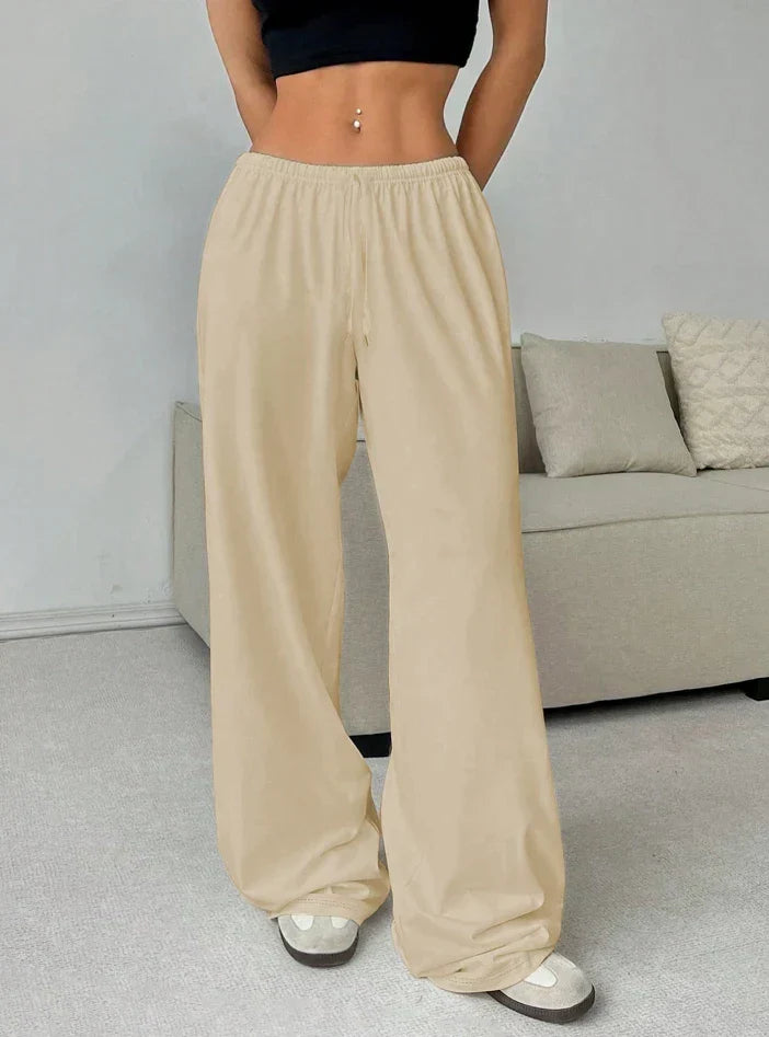 Low Rise Elastic Waist Pants