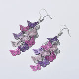 Vintage Hollow Leaves Shiny Earrings