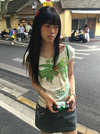 Summer Beach Tropical Baby Tee