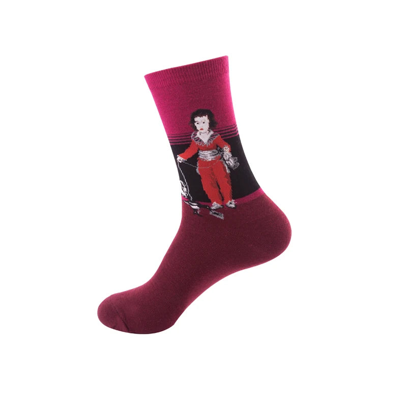 Classic Famous Art Cotton Socks