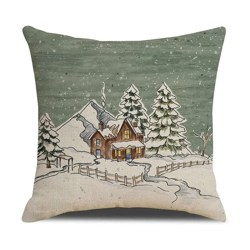 Vintage Christmas Pillow Covers