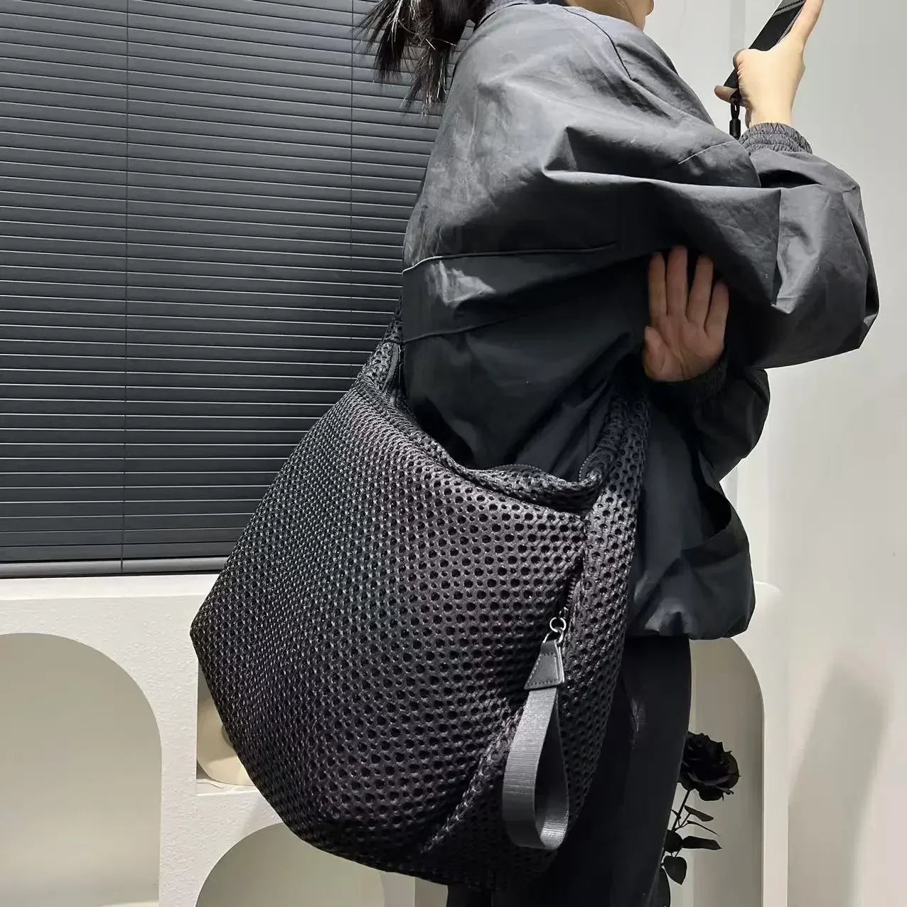 Y2K Mesh Shoulder Bag