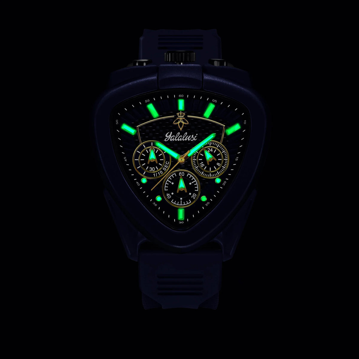Sporty Triangular Dial Watch