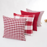 Red Striped Cushion Cover