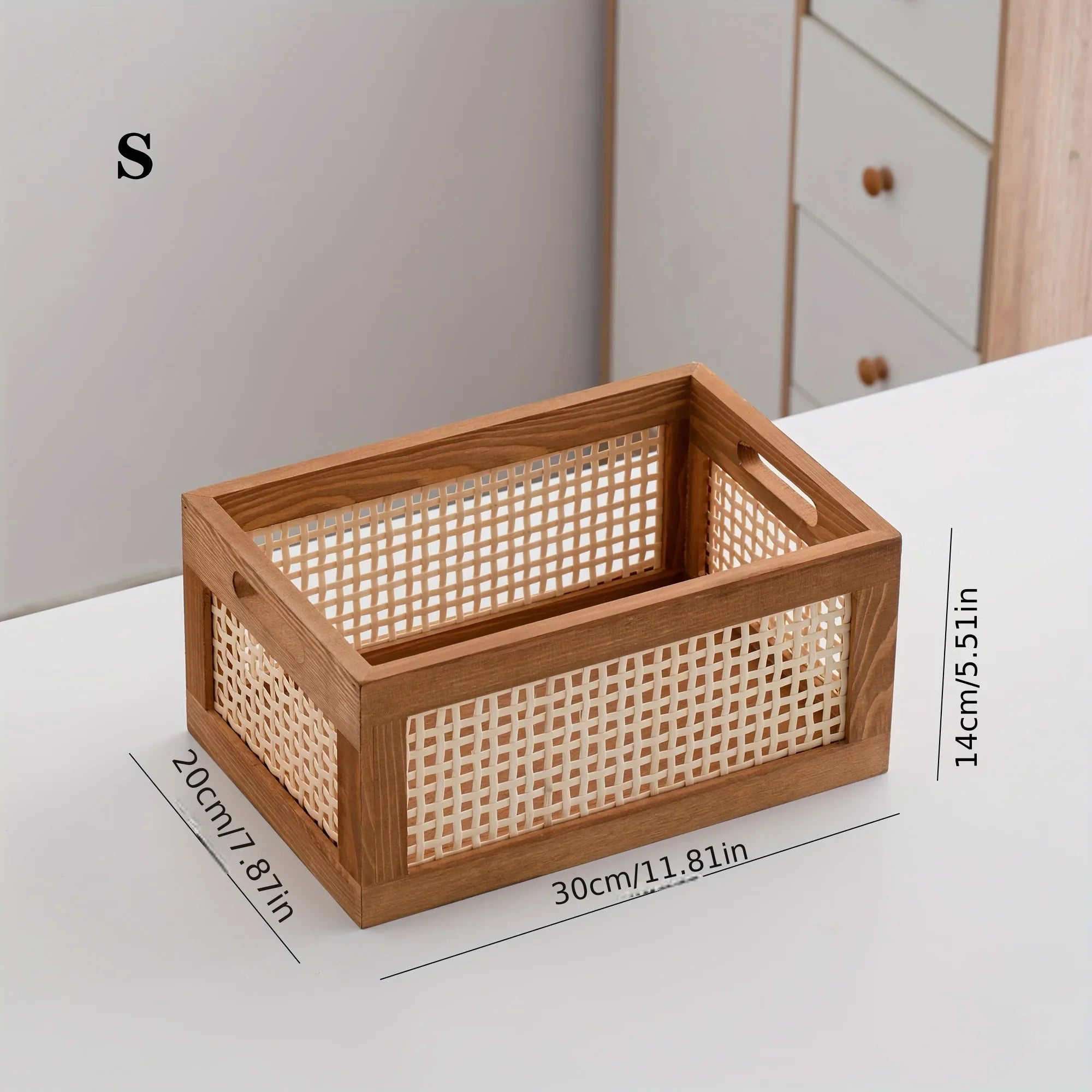 Retro Wood Storage Box