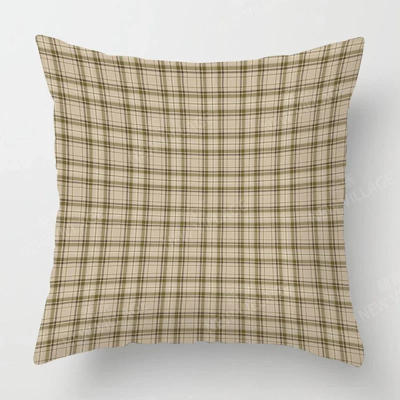Simple Checkered Pillowcase