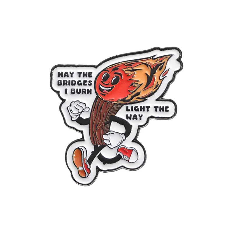 Red Lips Shape Enamel Brooches
