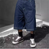 Vintage bestickte Denim-Jorts