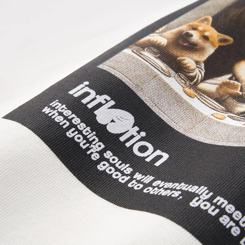 Dogs Print Dinner T-Shirt