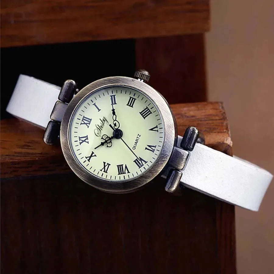 Vintage Bronze Leather Watch