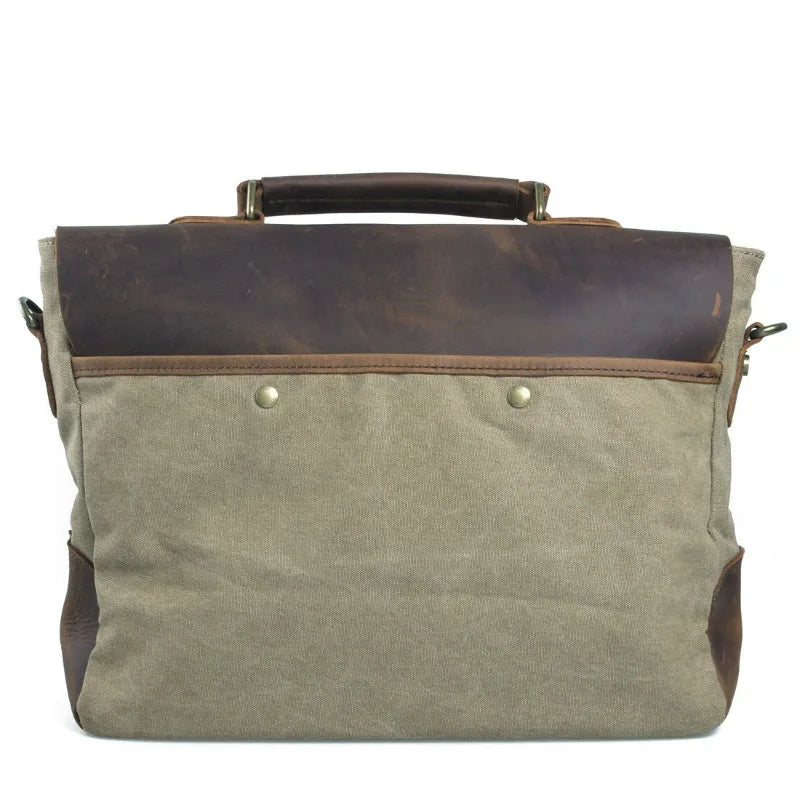 Leather Layer Old School Style Messenger Bag