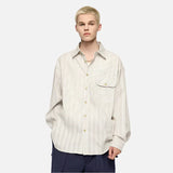 Camisa suelta vintage a rayas