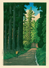 Tree-lined Road Asian Prints