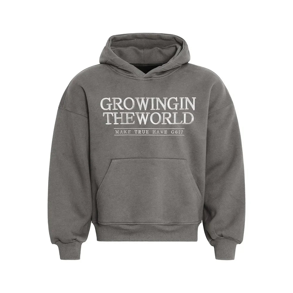 GROWINIG IN THE WORLD Basic Hoodies