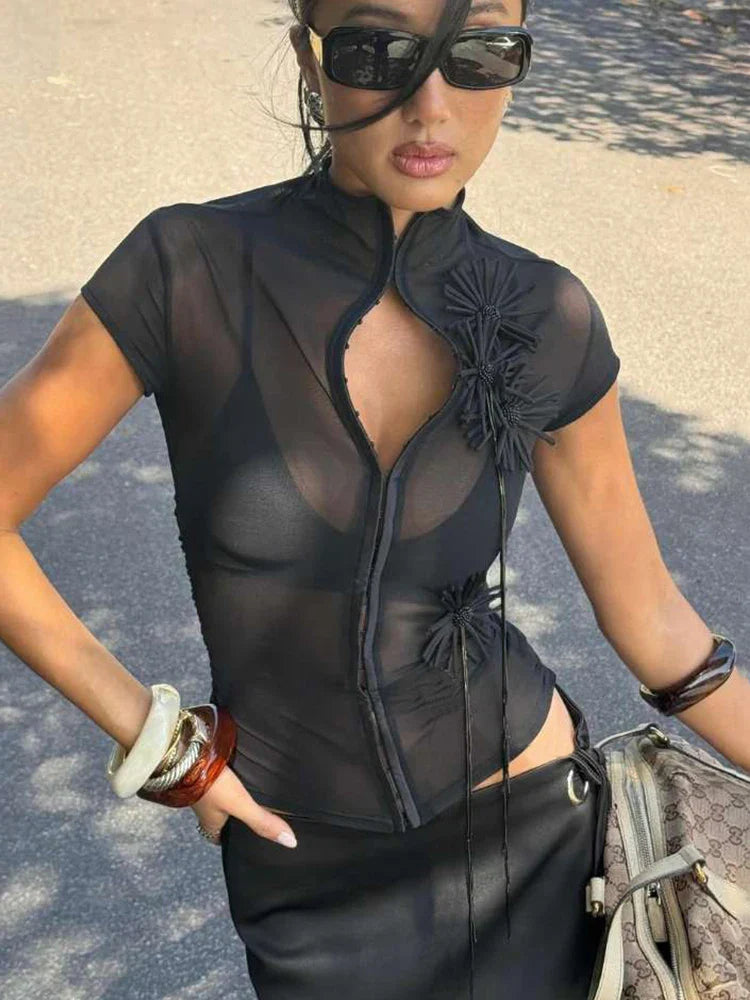 Baddie Sheer Blouse