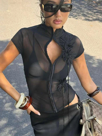 Baddie Sheer Blouse
