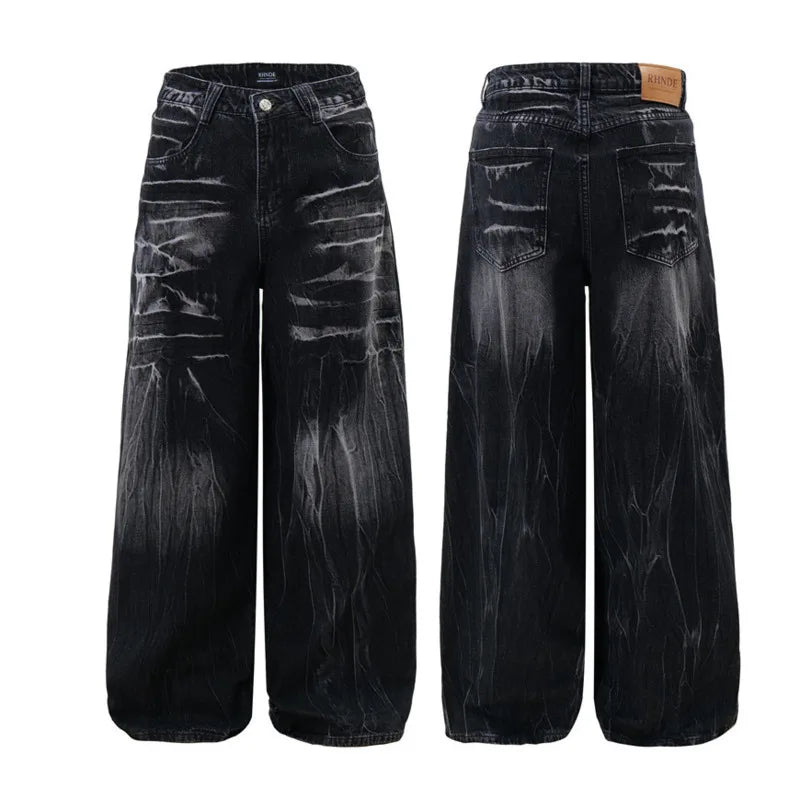 Trendige Batik-Hose mit weitem Bein