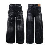 Trendige Batik-Hose mit weitem Bein