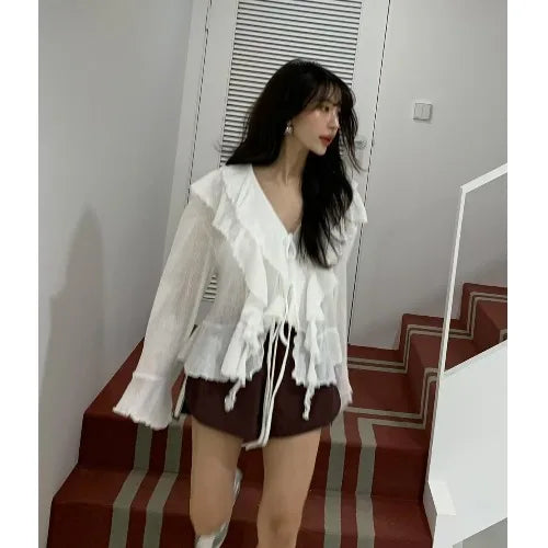 Layered Ruffle Blouse