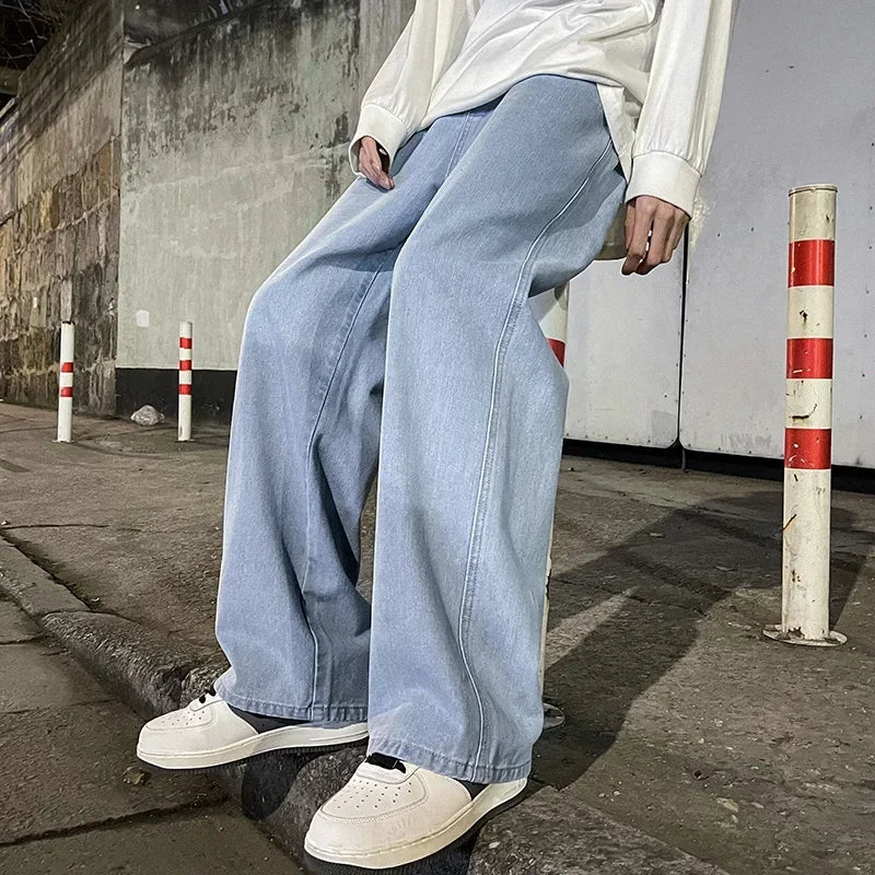 Gerade geschnittene Washed-Hose