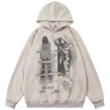 Vintage Gothic Youth Black Washed Hoodie