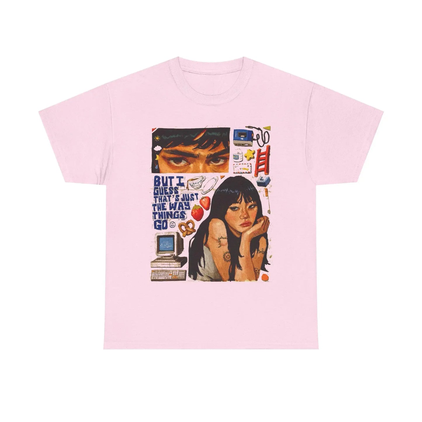 Retro Japanese Anime Girl Indie T-shirt