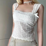 Coquette White Backless Top