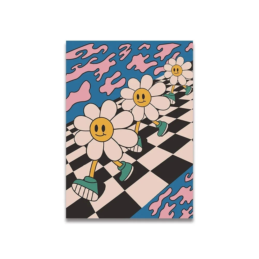 Vintage Pink Canvas Poster